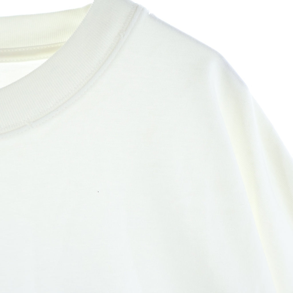 BALENCIAGA(バレンシアガ) デストロイ ロゴプリント 半袖 カットソー Tシャツ ホワイト KT93 651795