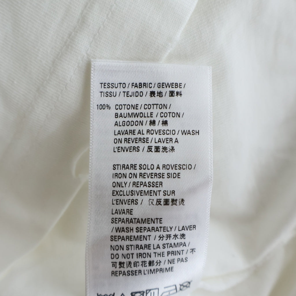 BALENCIAGA(バレンシアガ) デストロイ ロゴプリント 半袖 カットソー Tシャツ ホワイト KT93 651795