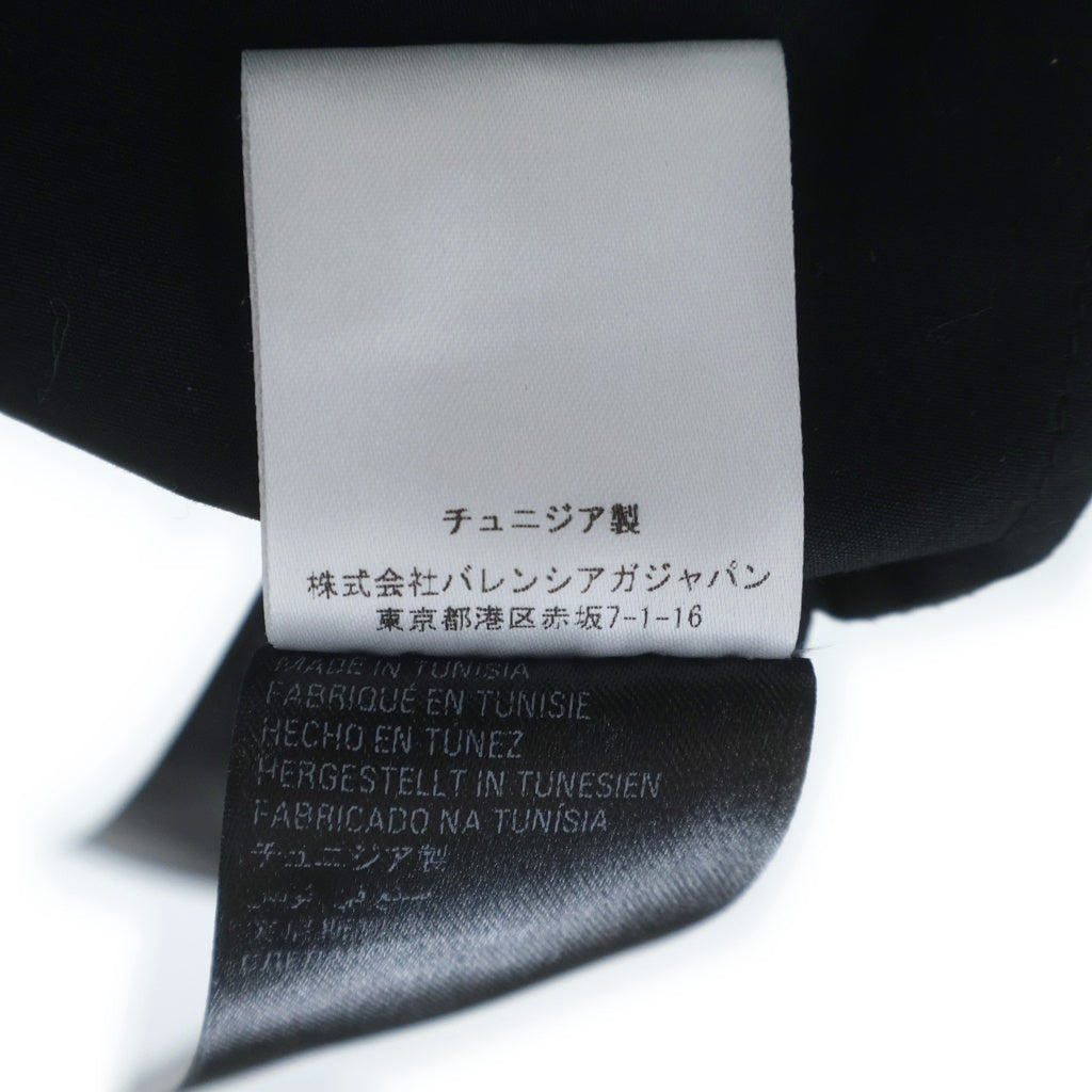 BALENCIAGA(バレンシアガ) 22SS ボタンダウン バッグ ロゴプリント 半袖 シャツ ブラック 738761 TNM60