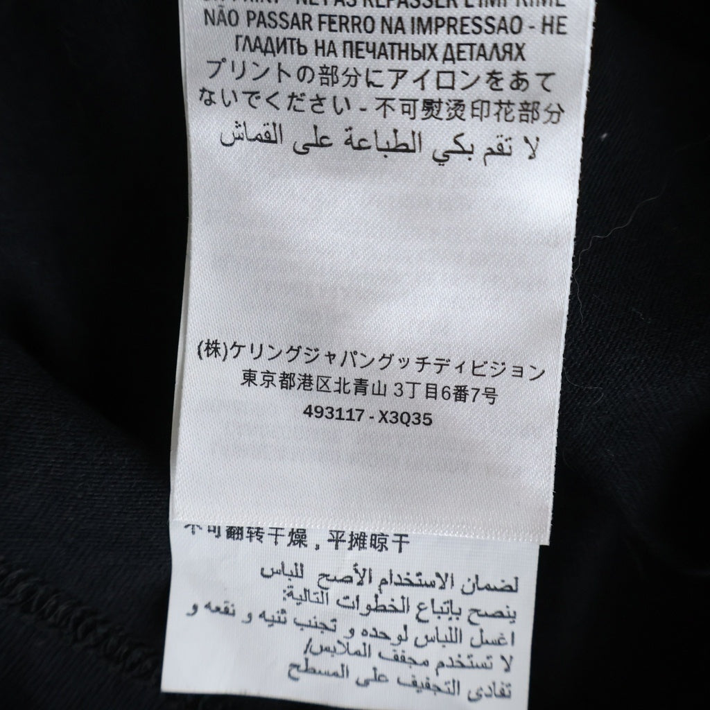 GUCCI(グッチ) インターロッキング プリント 半袖 カットソー Tシャツ ブラック 493117-X3Q35
