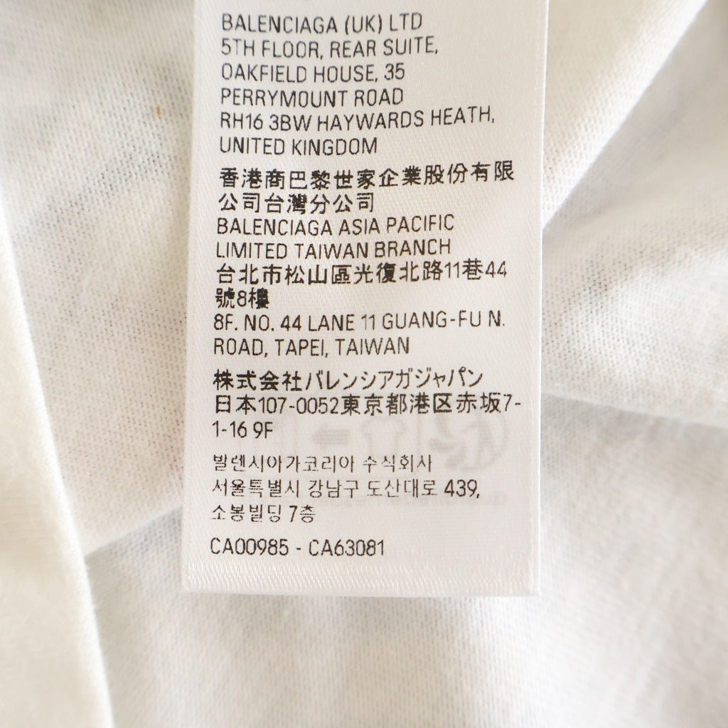 BALENCIAGA(バレンシアガ) DIY METAL 長袖Tシャツ ロングスリーブ カットソー ブラック 699191 TPV03