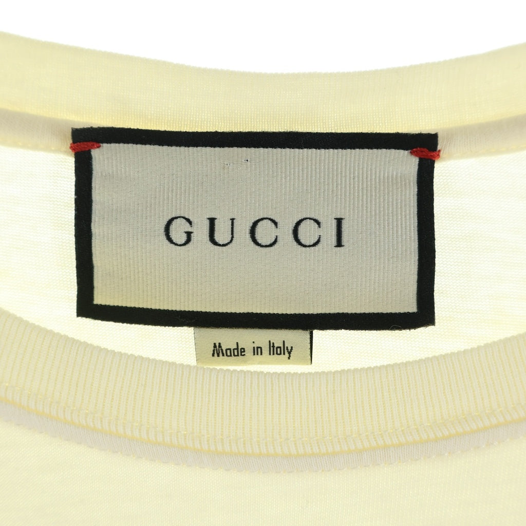 GUCCI(グッチ) インターロッキング プリント 半袖 カットソー Tシャツ アイボリー 493117-X3Q35