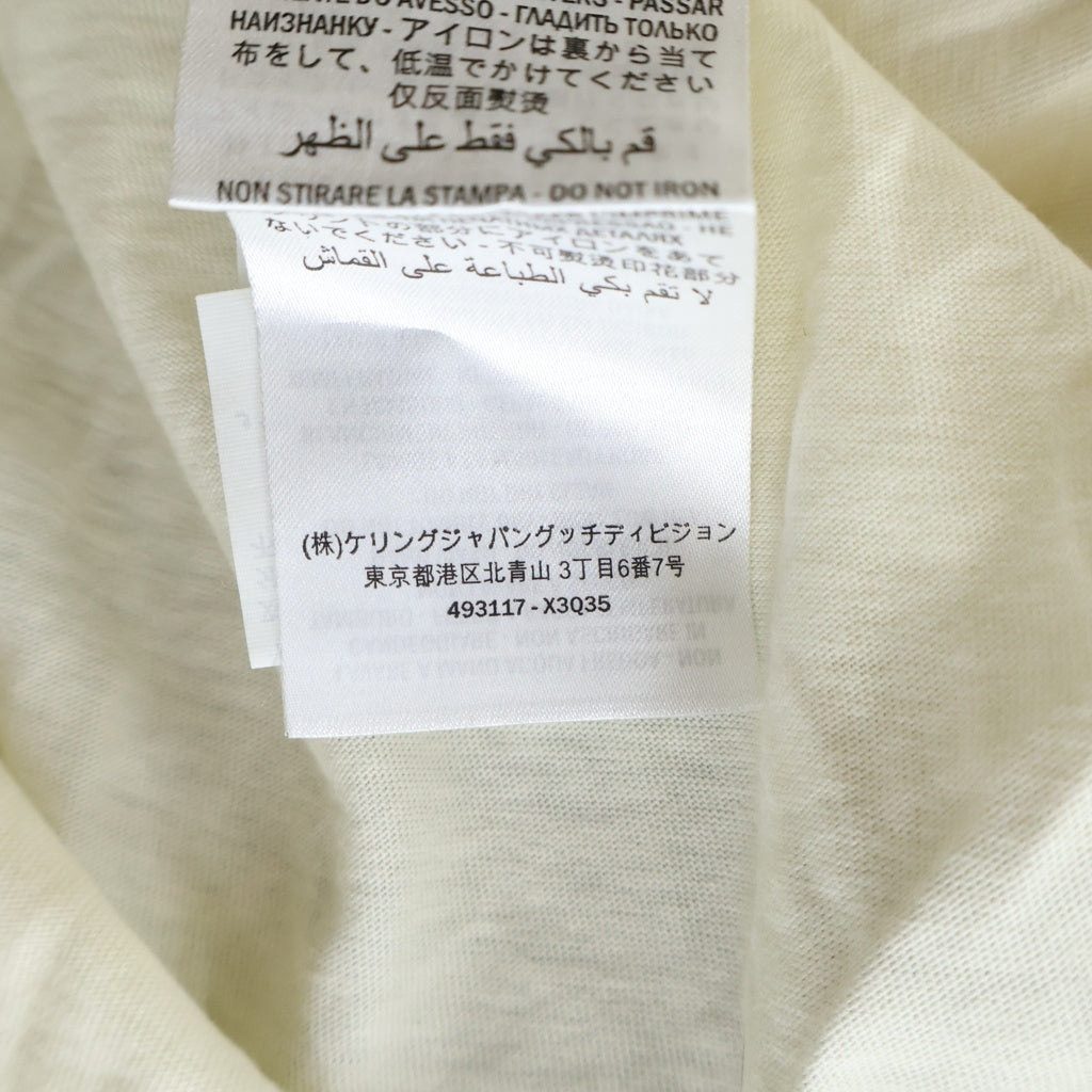 GUCCI(グッチ) インターロッキング プリント 半袖 カットソー Tシャツ アイボリー 493117-X3Q35