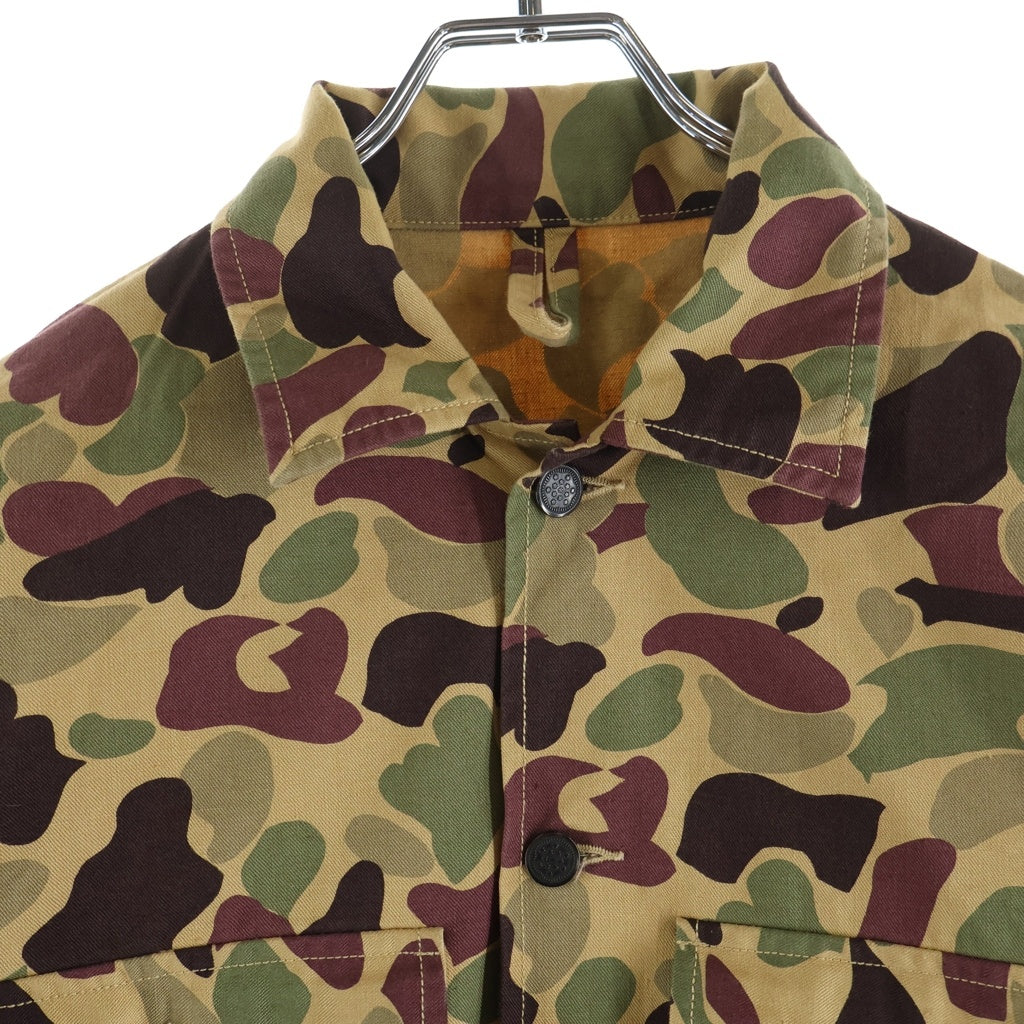 THE REAL McCOY'S(ザリアルマッコイ) BEO GAM CAMOUFLAGE SHIRT ベオガム カモフラージュシャツ ベージュ