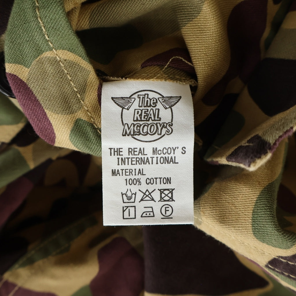 THE REAL McCOY'S(ザリアルマッコイ) BEO GAM CAMOUFLAGE SHIRT ベオガム カモフラージュシャツ ベージュ