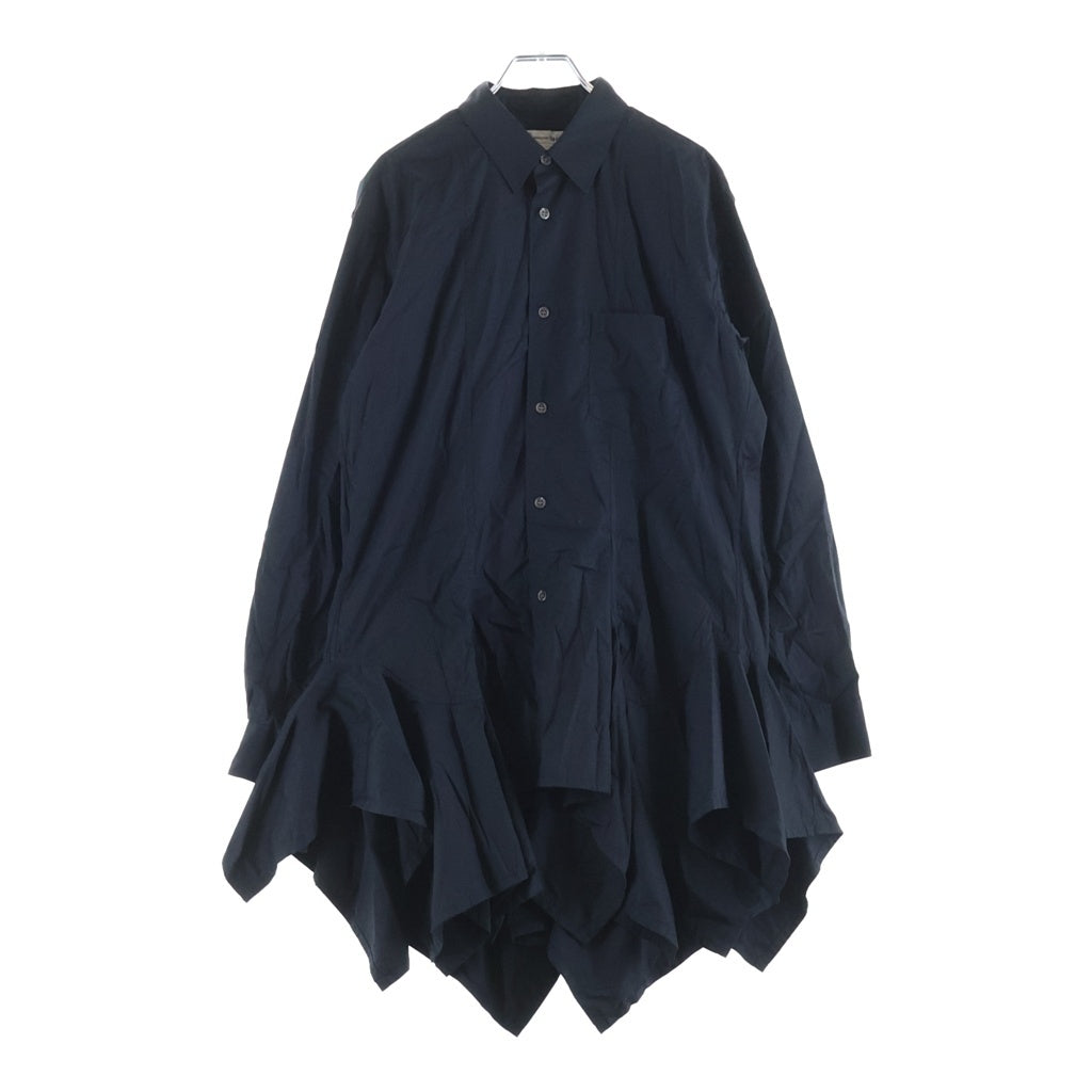 COMME des GARCONS(コムデギャルソン) 23SS Cotton Poplin Shirt コットン ポプリン 長袖シャツ ブラック FK-B023