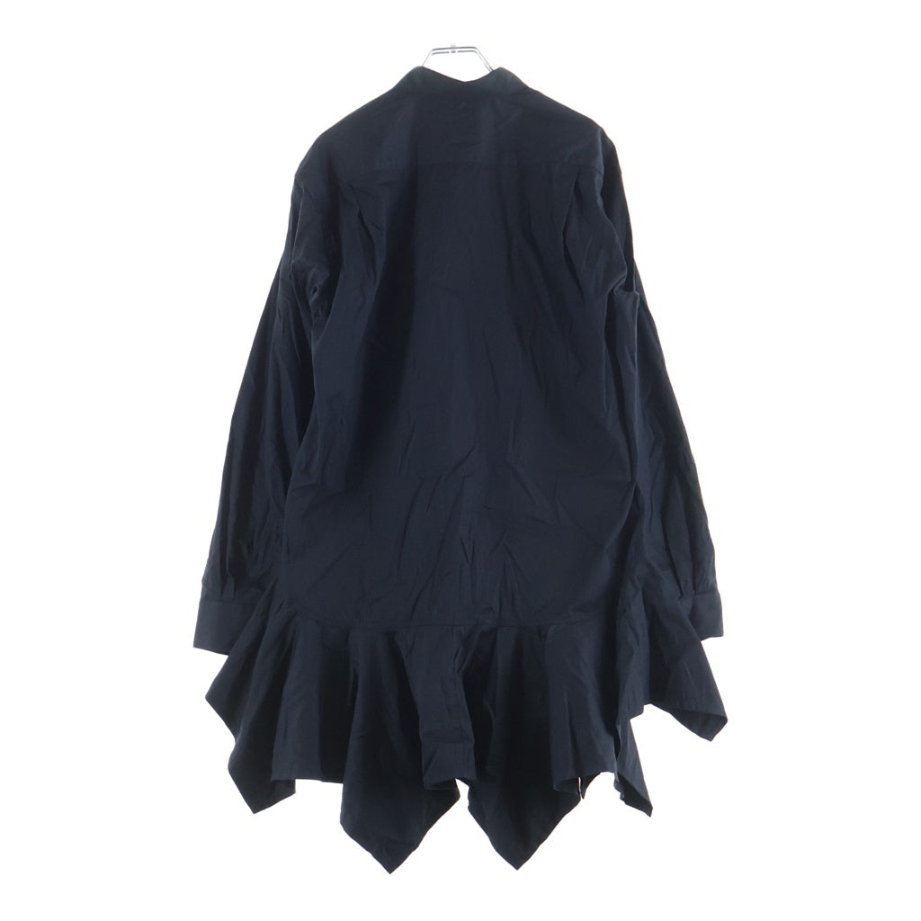 COMME des GARCONS(コムデギャルソン) 23SS Cotton Poplin Shirt コットン ポプリン 長袖シャツ ブラック FK-B023