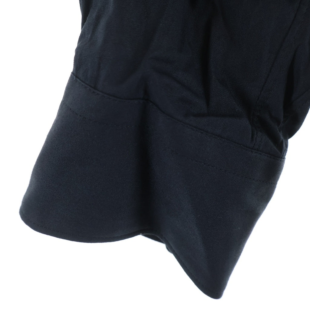 COMME des GARCONS(コムデギャルソン) 23SS Cotton Poplin Shirt コットン ポプリン 長袖シャツ ブラック FK-B023