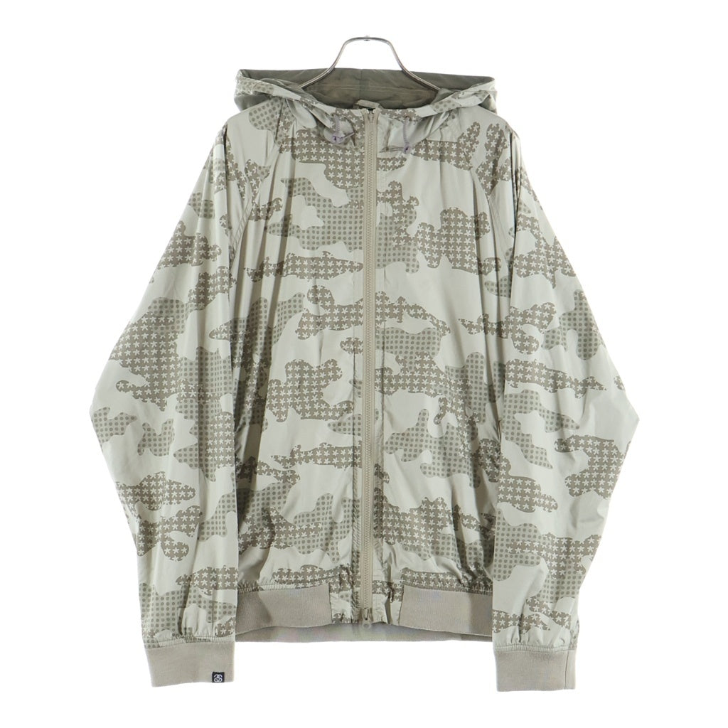 STUSSY(ステューシー) ×ERIC HAZE Camouflage Nylon Zip Up Blouson 迷彩 ブルゾンナイロンジップアップジャケット ベージュ