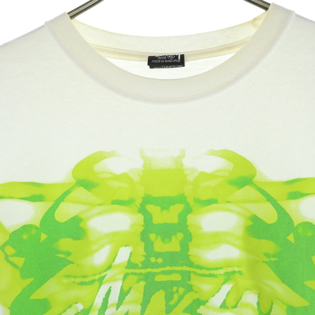 STUSSY(ステューシー) Rib Cage 3M LS Tee リブ ケージプリント 長袖Tシャツ ホワイト