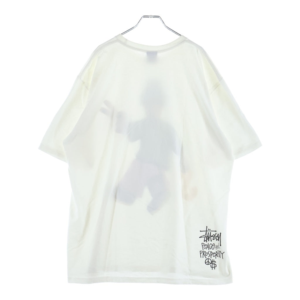 STUSSY(ステューシー) Peace&Prosperity T Shirt ピース アンド プロスペリティ 半袖Tシャツ カットソー ホワイト