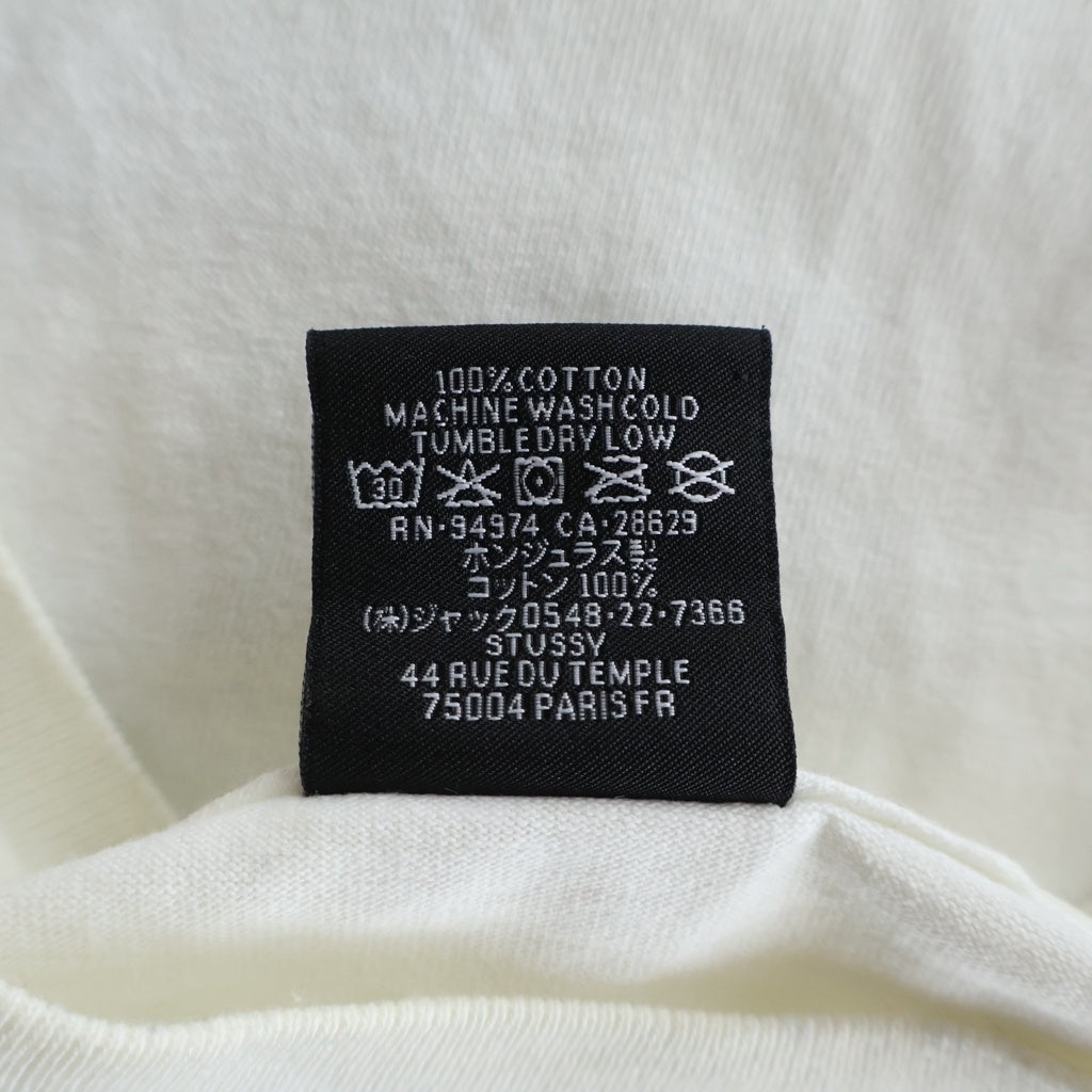 STUSSY(ステューシー) Peace&Prosperity T Shirt ピース アンド プロスペリティ 半袖Tシャツ カットソー ホワイト