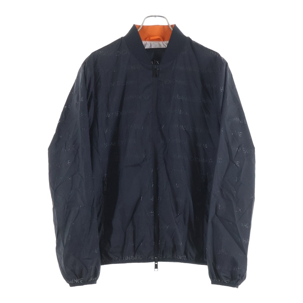 Armani Exchange(アルマーニ エクスチェンジ) 総柄 ジップアップ ブルゾン ジャケット ブラック 3GZB38 ZNE9Z