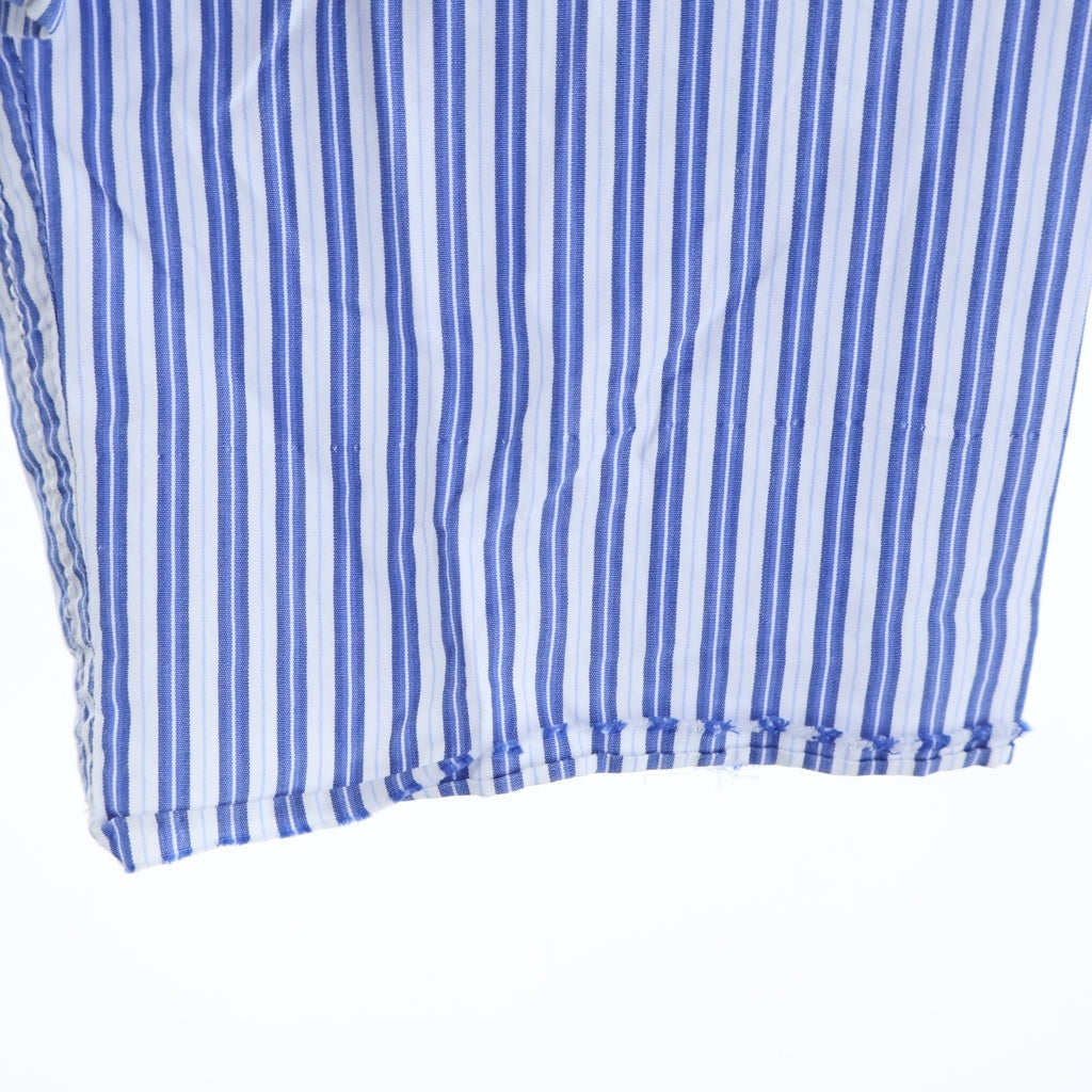 COMME des GARCONS コムデギャルソン 19SS パネル ストライプ シャツ ジャケット ブルー/ホワイト S27165 COMME des GARCONS(コムデギャルソン) 19SS パネル ストライプ シャツ