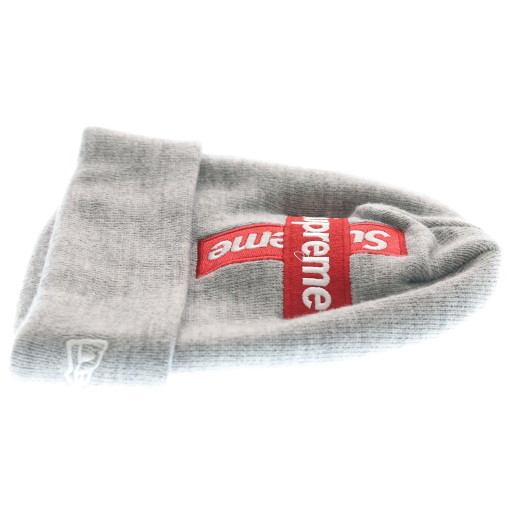 SUPREME(シュプリーム) ×NEW ERA 20AW Cross Box Logo Beanie ビーニー グレー