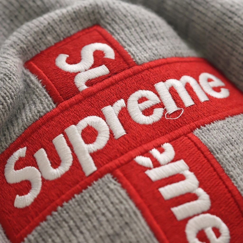 SUPREME(シュプリーム) ×NEW ERA 20AW Cross Box Logo Beanie ビーニー グレー