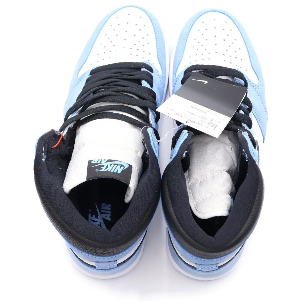NIKE(ナイキ) AIR JORDAN 1 HIGH OG University Blue エアジョーダン1 ハイ ユニバーシティーブルー ハイカットスニーカーシューズ ブルー/ホワイト US9.5/27.5cm 555088-134