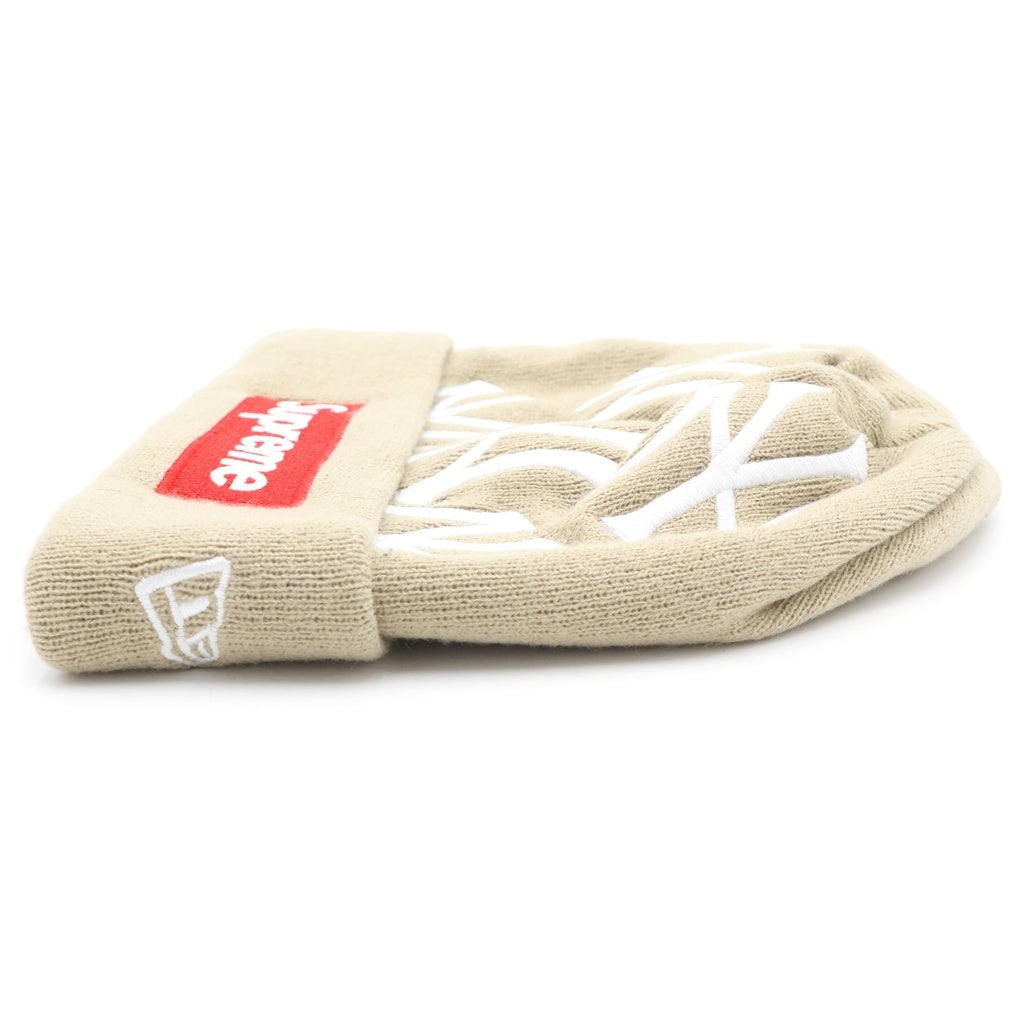 SUPREME(シュプリーム) ×New York Yankees ×New Era Box Logo Beanie ビーニー カーキ