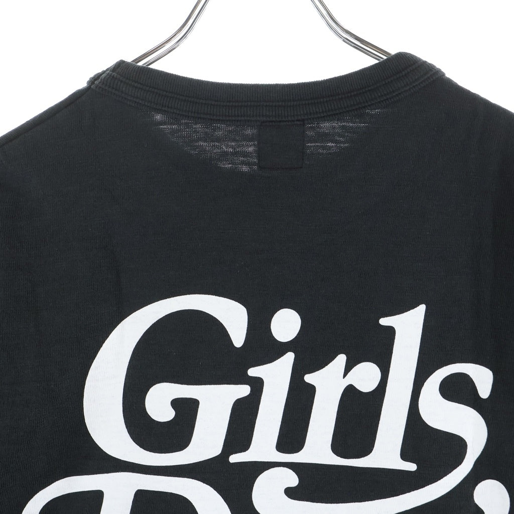 HUMAN MADE(ヒューマンメイド) Girls Don't Cry ロゴプリントTシャツ ブラック