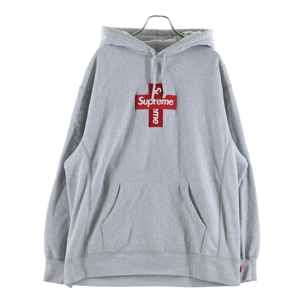 SUPREME(シュプリーム) 20AW Cross Box Logo Hooded Sweatshirt フーデット スウェットシャツ グレー