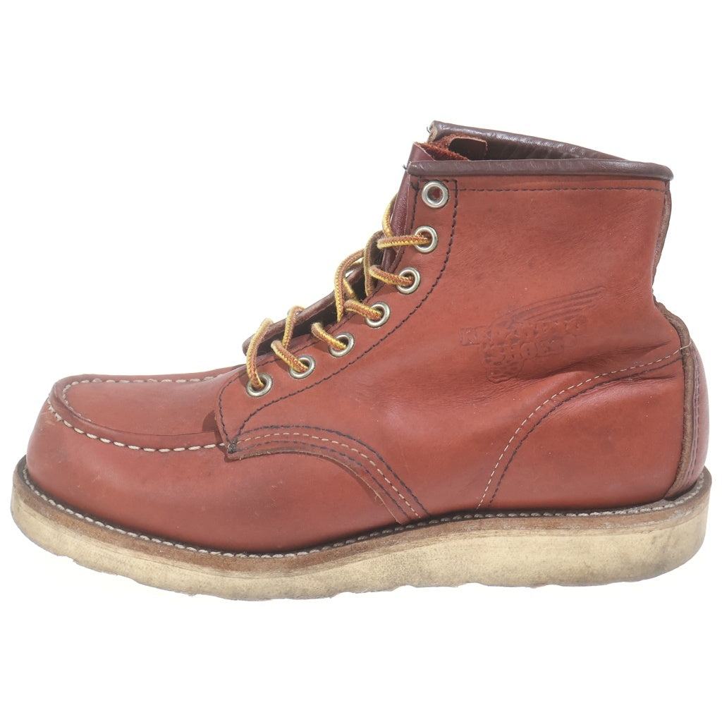 RED WING(レッド ウイング) 6-inch CLASSIC MOC 6インチ クラシックモック オロラセット ポーテージ レザー ショート ブーツ レッド 8875 US5