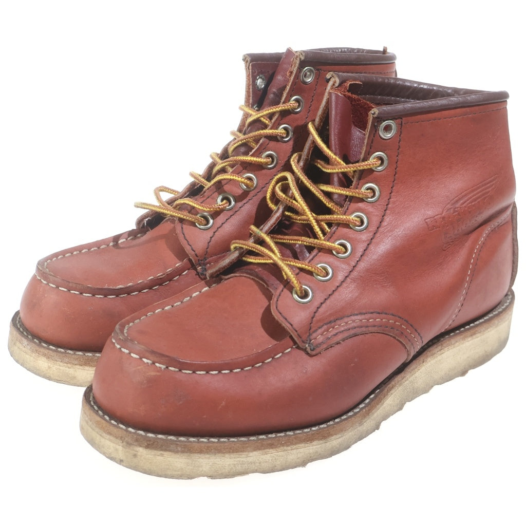 RED WING(レッド ウイング) 6-inch CLASSIC MOC 6インチ クラシックモック オロラセット ポーテージ レザー ショート ブーツ レッド 8875 US5