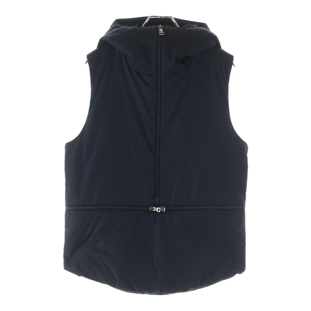 PRADA SPORT(プラダ スポーツ) 99AW NINJA FOODIE ハーフジップナイロン フーデットベスト ブラック
