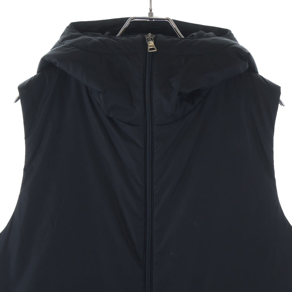 PRADA SPORT(プラダ スポーツ) 99AW NINJA FOODIE ハーフジップナイロン フーデットベスト ブラック