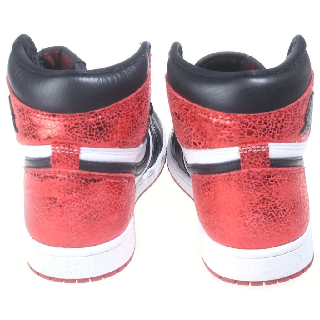 NIKE(ナイキ) AIR JORDAN1 RETRO HIGH OG RUBY エアジョーダン1 レトロ レザーハイカットスニーカー レッド/ホワイト US10/27cm FD2596-602