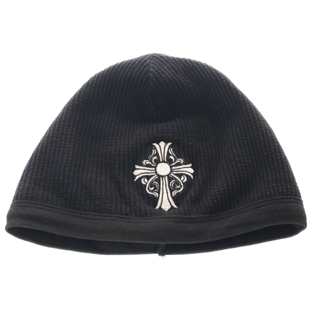 CHROME HEARTS(クロムハーツ) BEANIE CHクロス刺繍 ビーニー ニット帽 ブラック