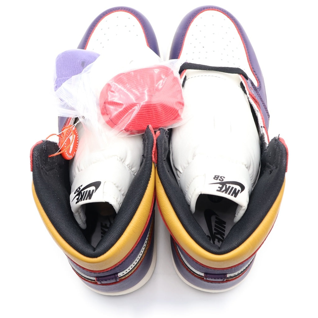 NIKE(ナイキ) AIR JORDAN 1 HIGH OG DEFIANT LA TO CHICAGO エアジョーダン1 エルエートゥーシカゴ ハイカットスニーカー ホワイト/パープル US10/28.0cm CD6578-507