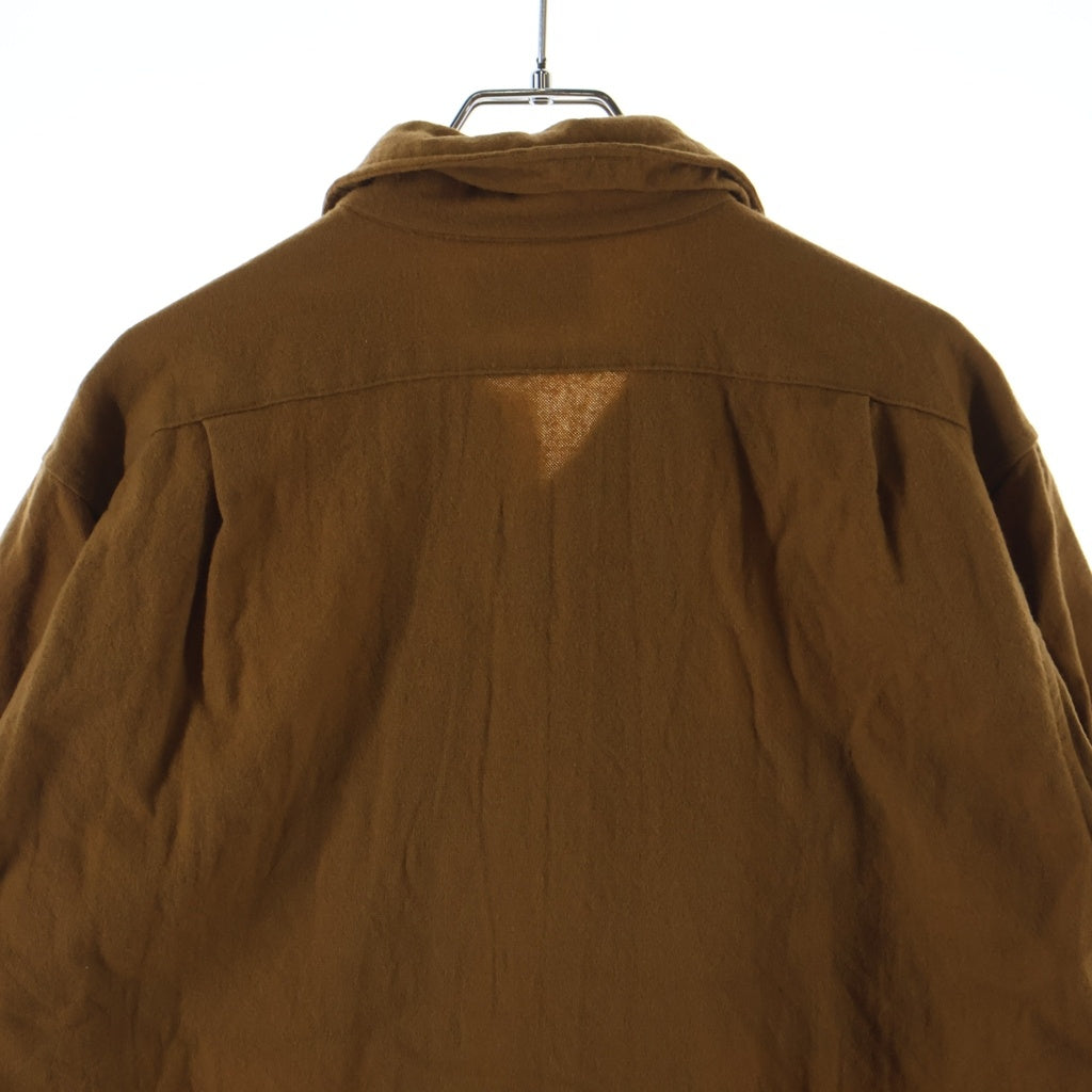 PENDLETON(ペンドルトン) 70s VINTAGE ヴィンテージ ウール オープンカラー 長袖シャツ ブラウン