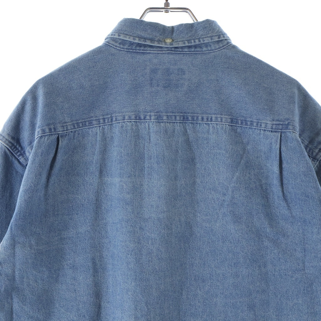 SUPREME(シュプリーム) 20AW Classic Logo Denim Shirt クラシックロゴ刺繍 長袖ボタンダウンシャツ インディゴ