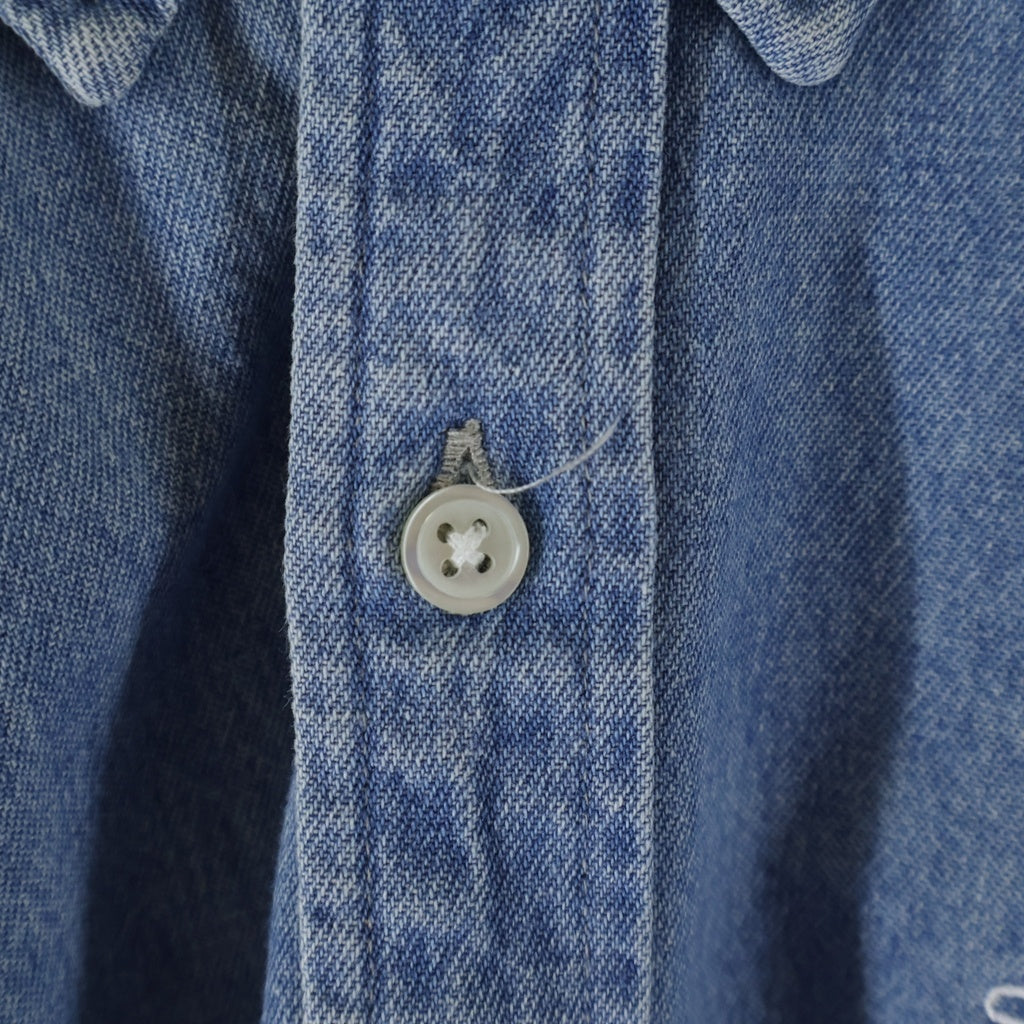 SUPREME(シュプリーム) 20AW Classic Logo Denim Shirt クラシックロゴ刺繍 長袖ボタンダウンシャツ インディゴ