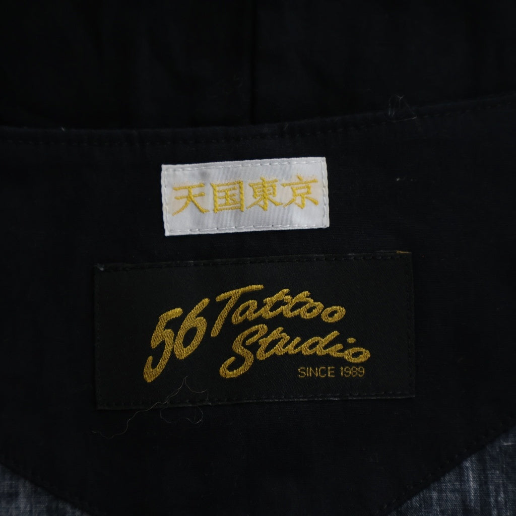 WACKO MARIA(ワコマリア) × 56 TATTOO STUDIO DABO SHIRT タトゥースタジオ ダボ シャツ 半袖 ブラック