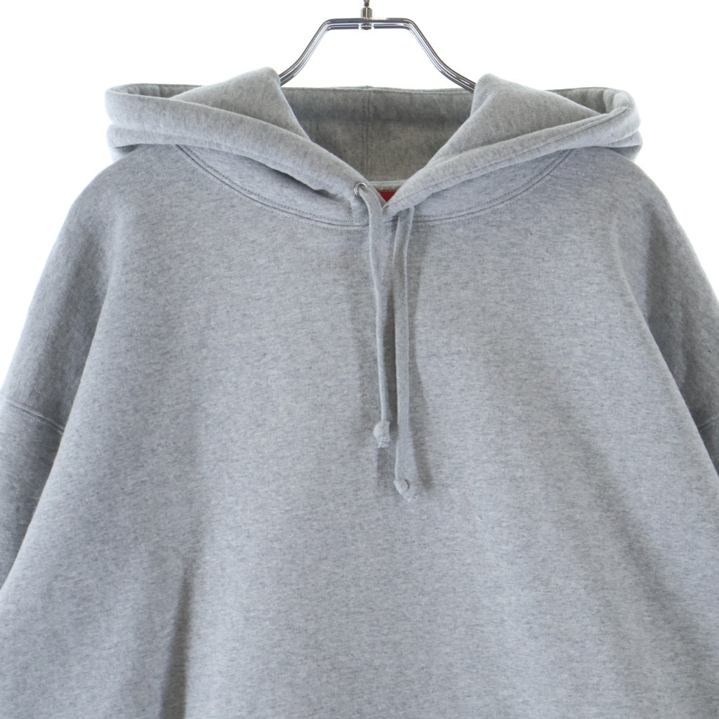SUPREME(シュプリーム) 25AW Satin Applique Hooded Sweat Shirt サテン アップリケ スウェットプルオーバーパーカー グレー