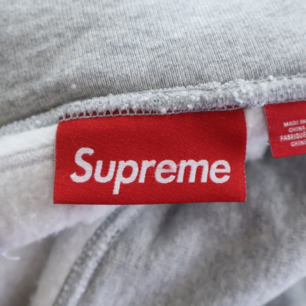 SUPREME(シュプリーム) 25AW Satin Applique Hooded Sweat Shirt サテン アップリケ スウェットプルオーバーパーカー グレー