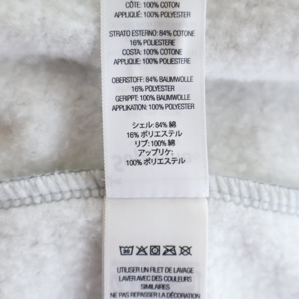 SUPREME(シュプリーム) 25AW Satin Applique Hooded Sweat Shirt サテン アップリケ スウェットプルオーバーパーカー グレー