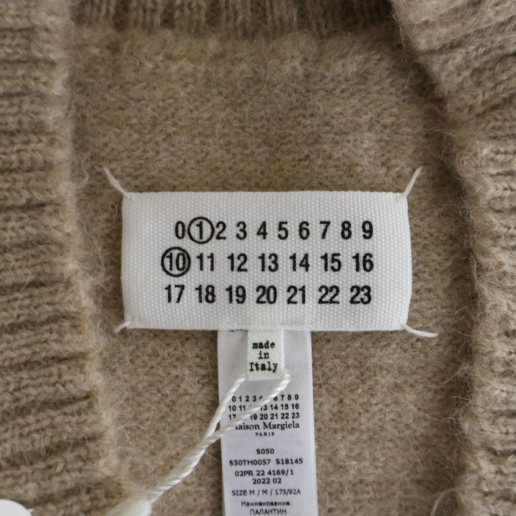 Maison Margiela(メゾンマルジェラ) 22AW Vネック ウール ニット ベスト ベージュ S50TH0057