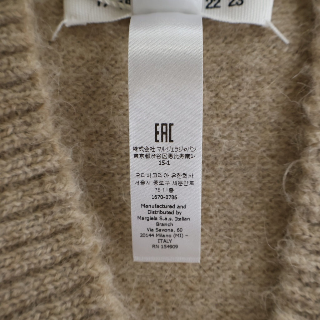 Maison Margiela(メゾンマルジェラ) 22AW Vネック ウール ニット ベスト ベージュ S50TH0057