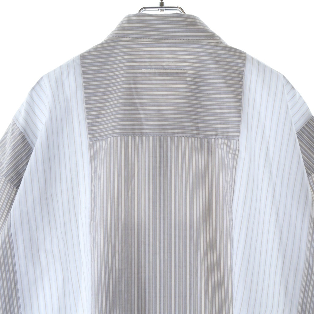 MM6 Maison Margiela(エムエムシックスメゾンマルジェラ) 23SS ストライプ ドレス 長袖 シャツ グレー S52CT0766