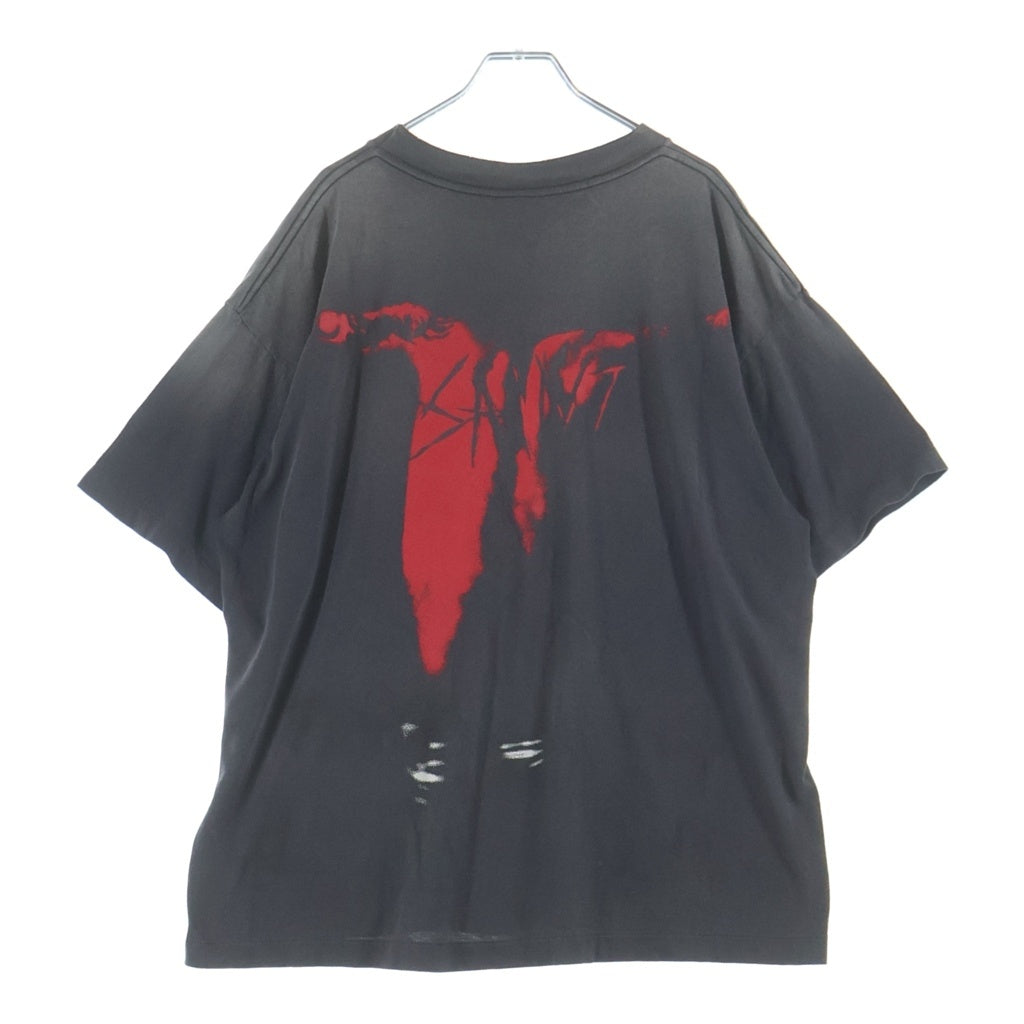 SAINT MICHAEL(セントマイケル) 25AW KUROYUME KY_SS TEE 黒夢 半袖Tシャツ カットソー ブラック SM-HR1-0000-C62
