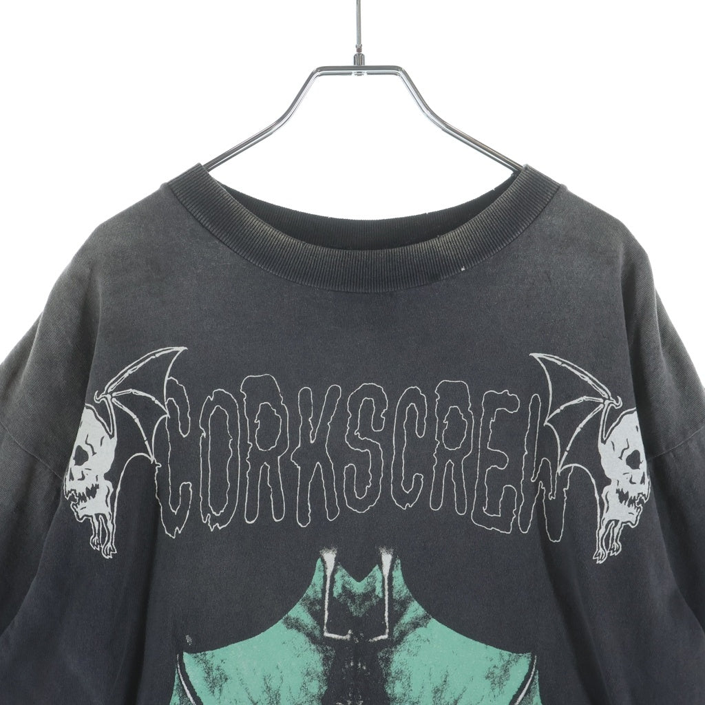 SAINT MICHAEL(セントマイケル) 25AW KUROYUME KY_SS TEE 黒夢 半袖Tシャツ カットソー ブラック SM-HR1-0000-C62