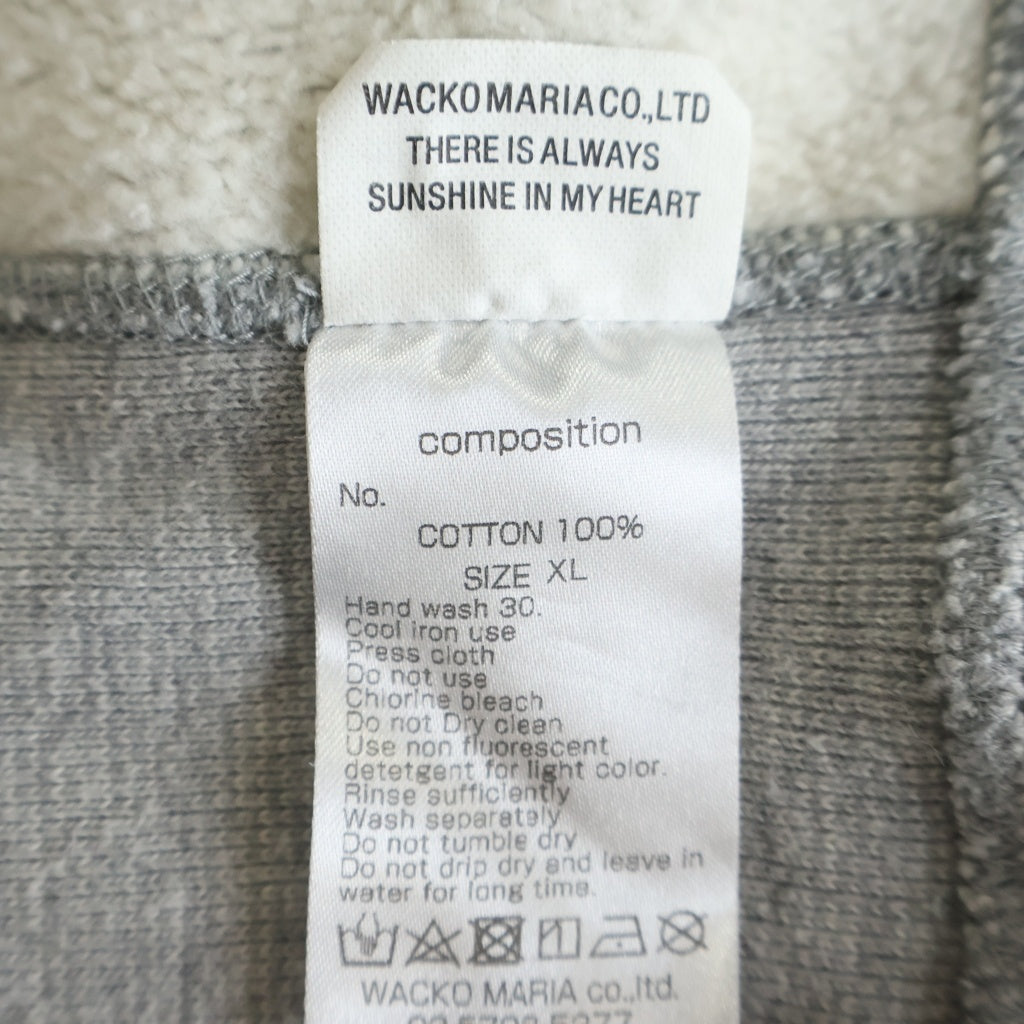 WACKO MARIA(ワコマリア) HEAVY WEIGHT PULLOVER HOODED SWEAT SHIRT ヘビー ウェイト プルオーバー フーデッド スウェット シャツ グレー