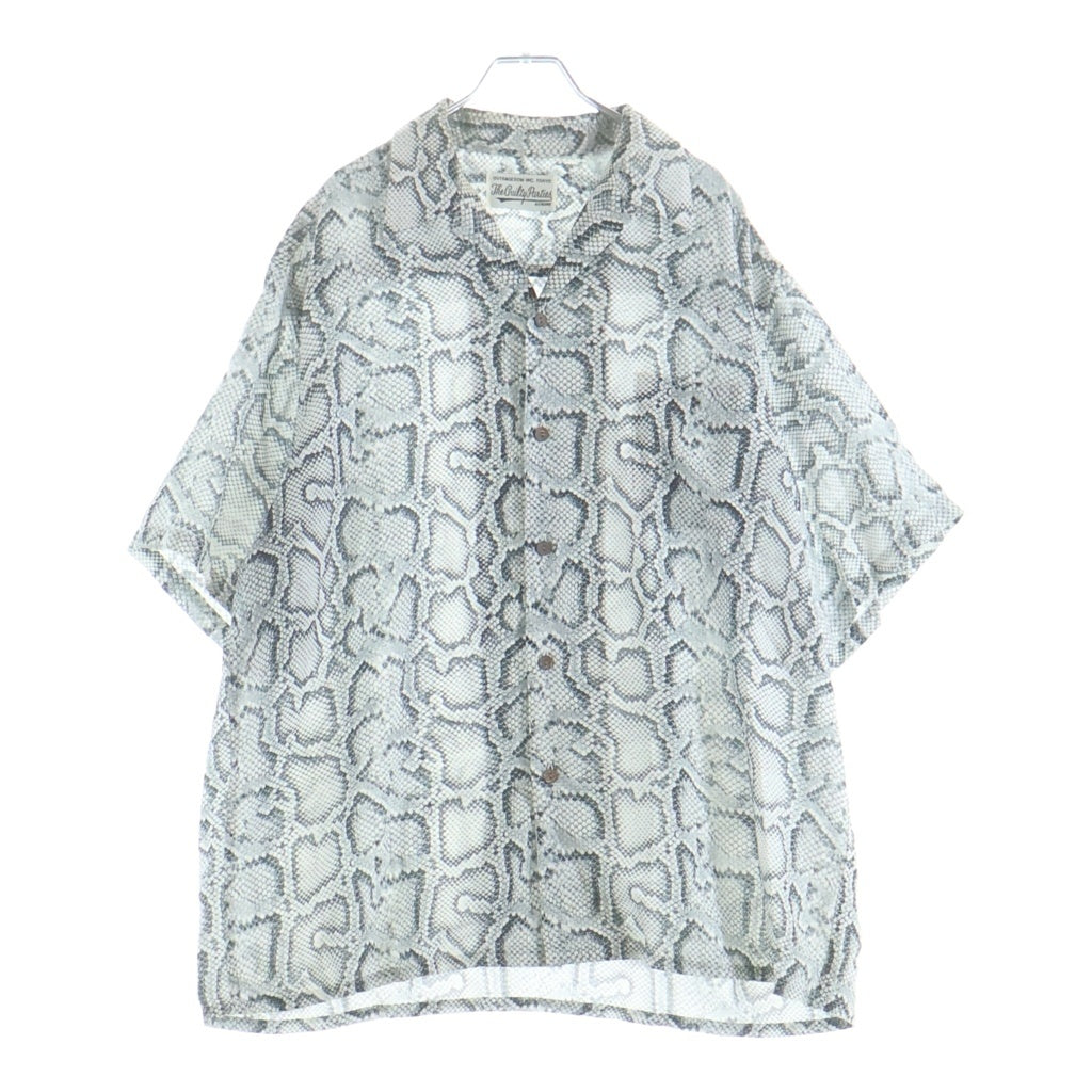 WACKO MARIA(ワコマリア) PYTHON OPEN COLLAR SHIRT パイソン オープンカラー ハワイアン 半袖 シャツ グレー