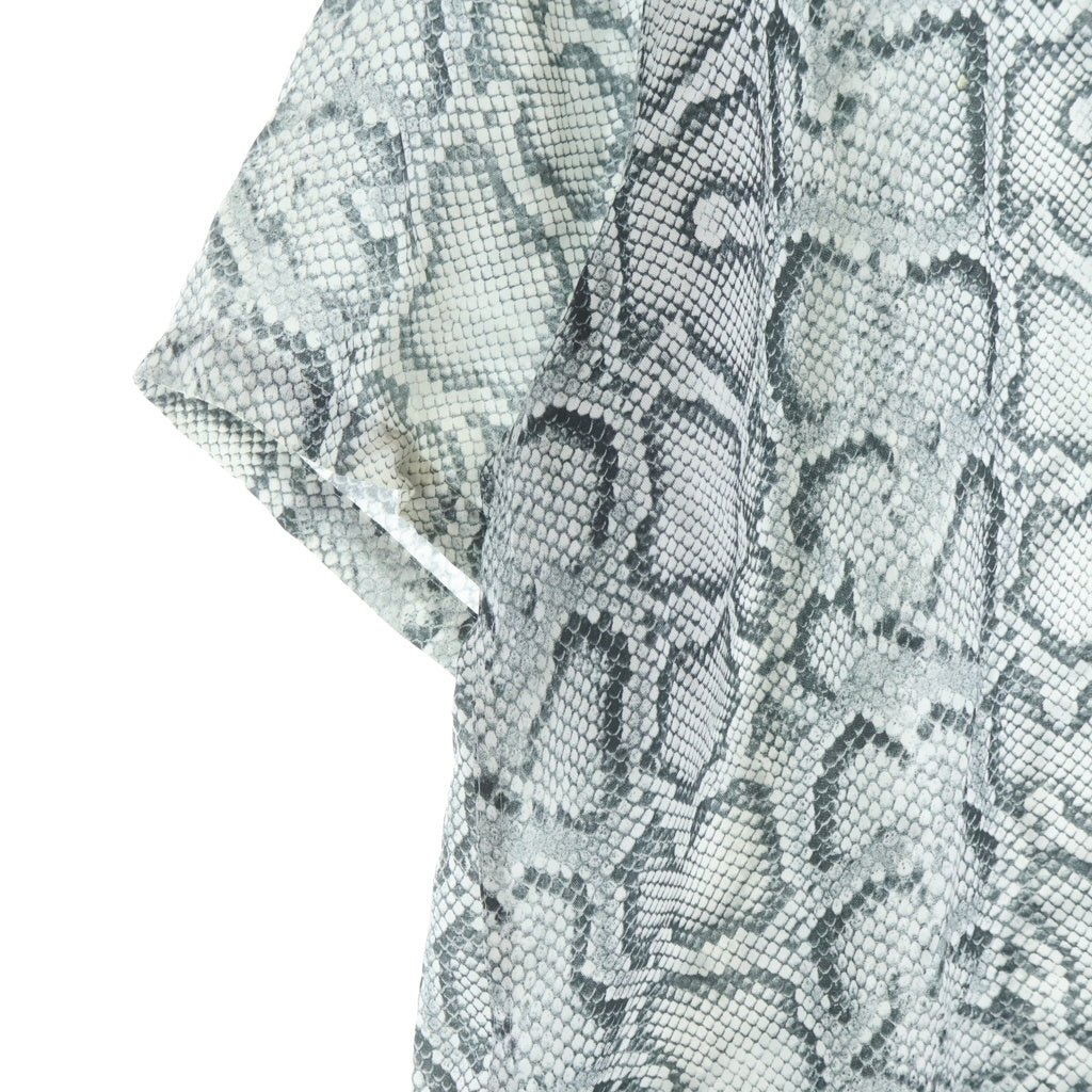 WACKO MARIA(ワコマリア) PYTHON OPEN COLLAR SHIRT パイソン オープンカラー ハワイアン 半袖 シャツ グレー