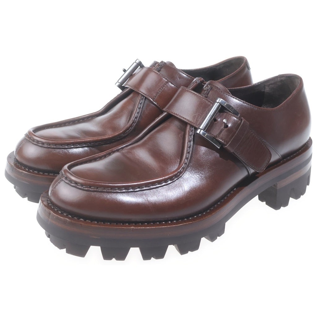 PRADA(プラダ) 13AW タンクソール ローカット レザー シューズ ブラウン