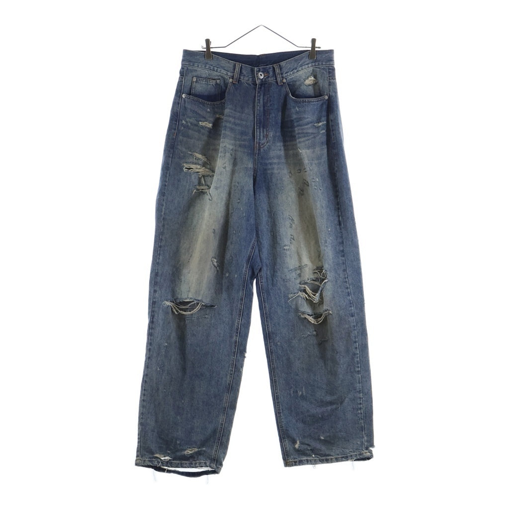 FR(13)NDS(フレンズ) 23AW HDKダメージ ワイド デニムパンツ インディゴ 23A-PTL071-RF