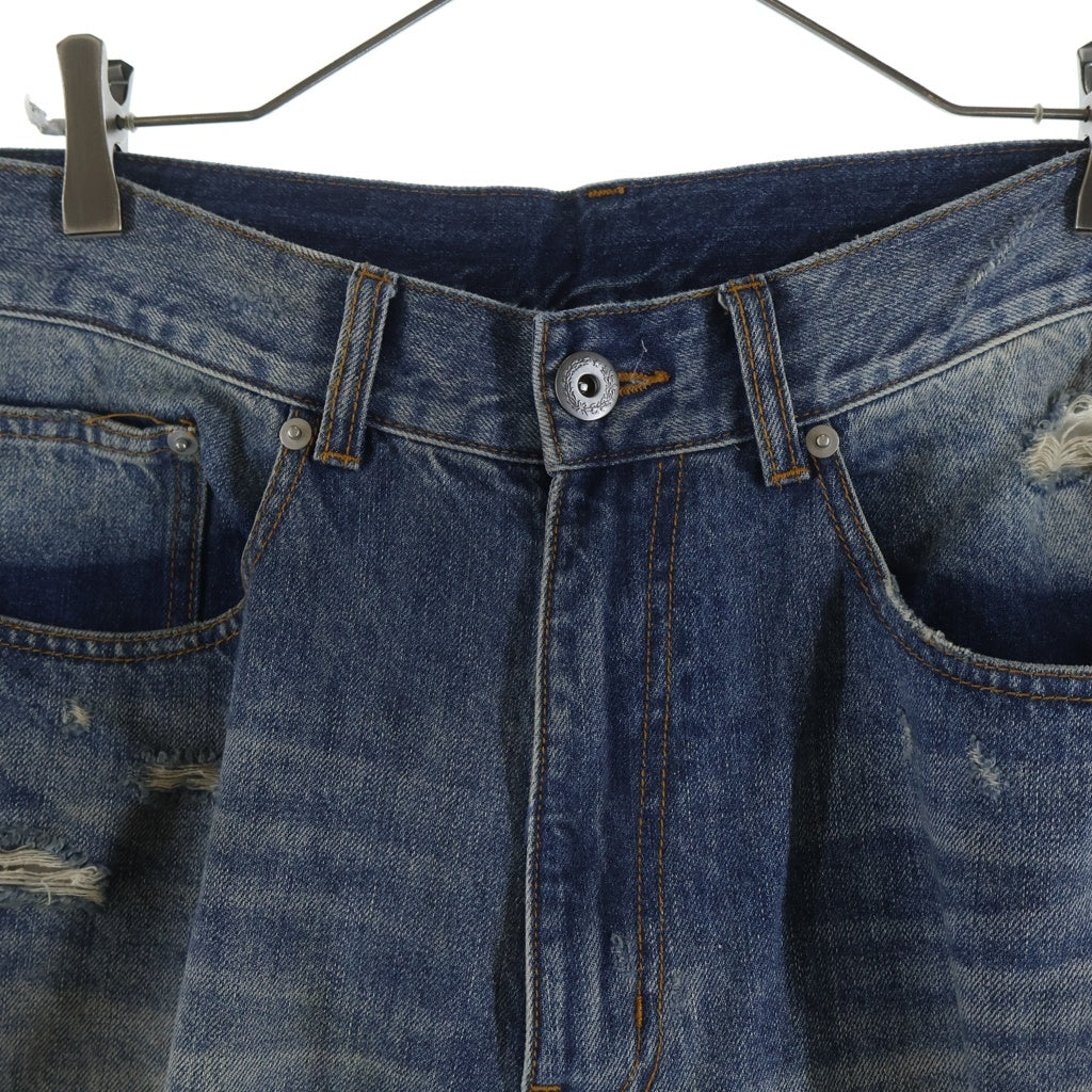 FR(13)NDS(フレンズ) 23AW HDKダメージ ワイド デニムパンツ インディゴ 23A-PTL071-RF