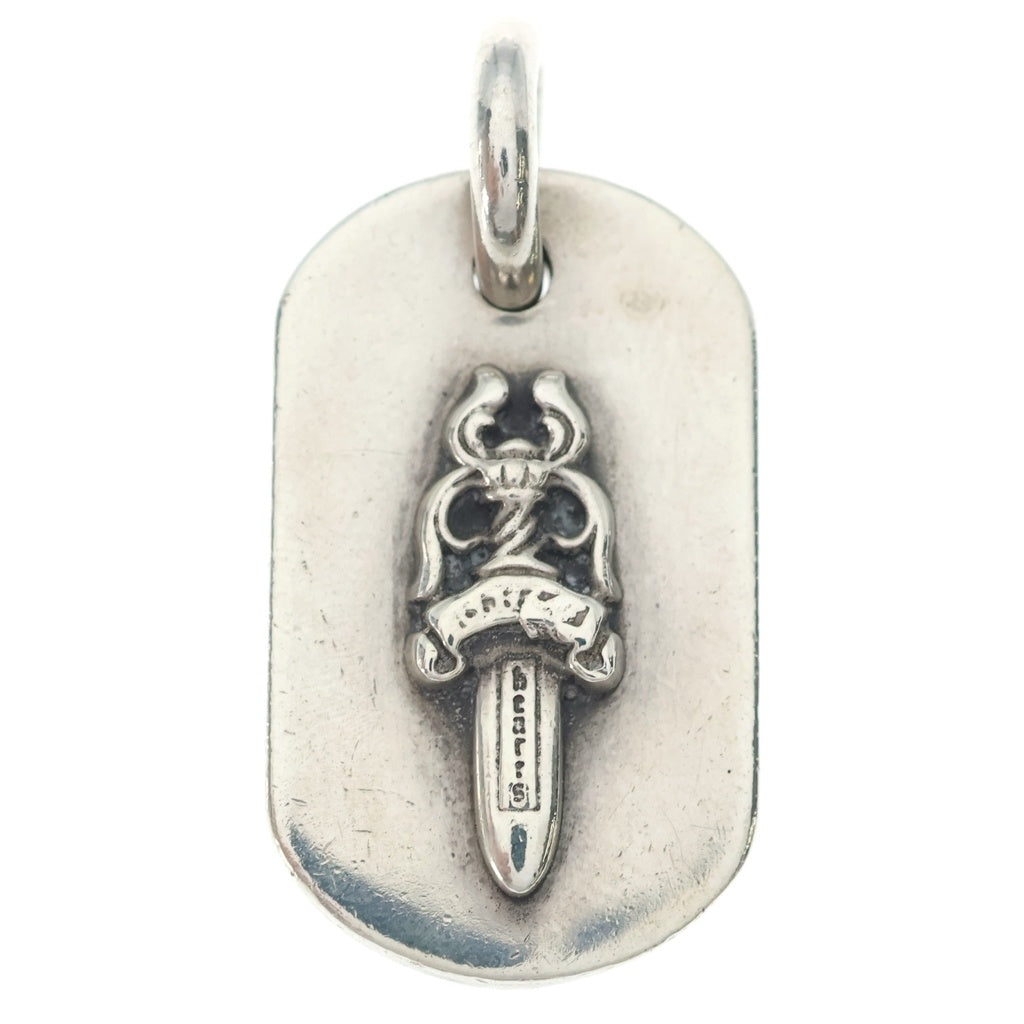 CHROME HEARTS(クロムハーツ) RAISED DAGGER DOGTAG レイズドダガー ドッグタグ ペンダントトップ シルバー